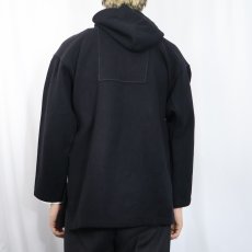 画像3: 40's〜 James W. Brine Co メルトンウールフードコート BLACK (3)