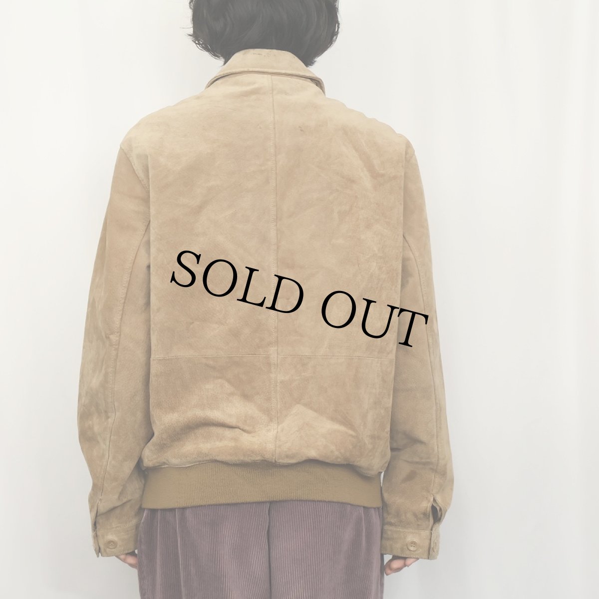 画像3: Aberdeen "A-2 TYPE" スエードレザージャケット Ｌ (3)