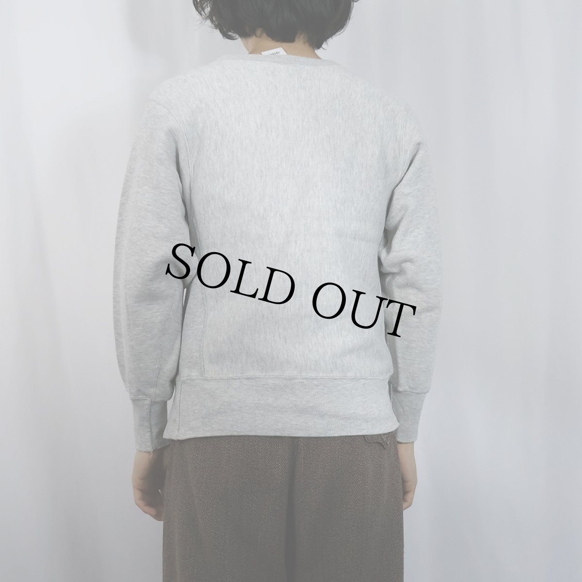 画像3: 80's Champion REVERSE WEAVE USA製 トリコタグ "GEORGE MASON UNIVERSITY" プリントスウェット S (3)