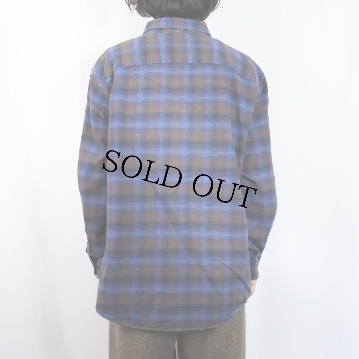 画像3: PENDLETON "MASON" オンブレーチェック柄 ボタンダウンネルシャツ XL (3)