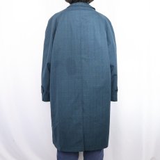 画像3: 60〜70's BRENT チェック柄 ライナー付き ステンカラーコート SIZE44 (3)