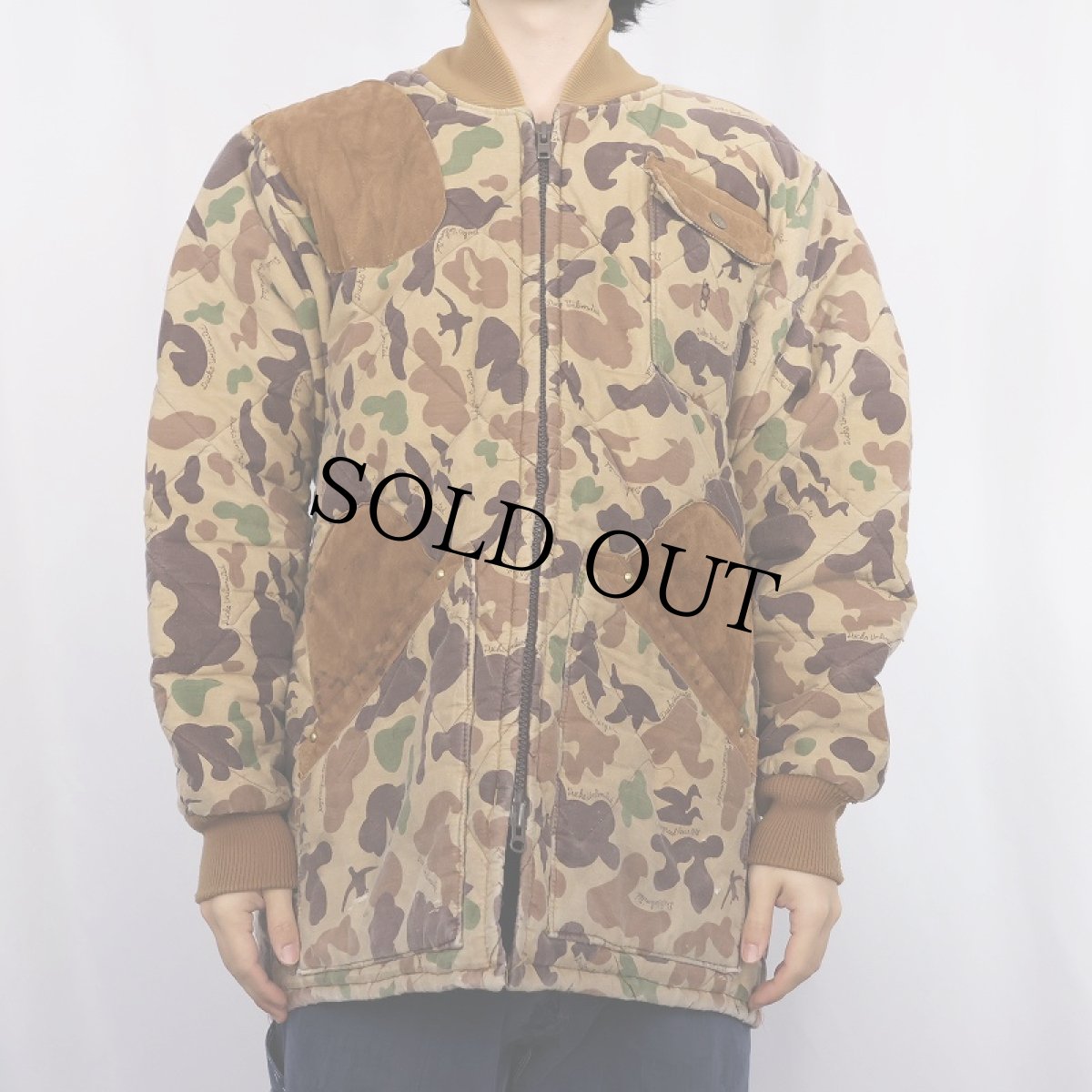 画像2: 70〜80's bob allen USA製 ダックハンターカモ柄 中綿入り ガンパッチ付き シューティングジャケット M (2)