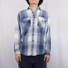 画像2: 80〜90's WINTER RUN USA製 チェック柄 ヘビーネルシャツ (2)