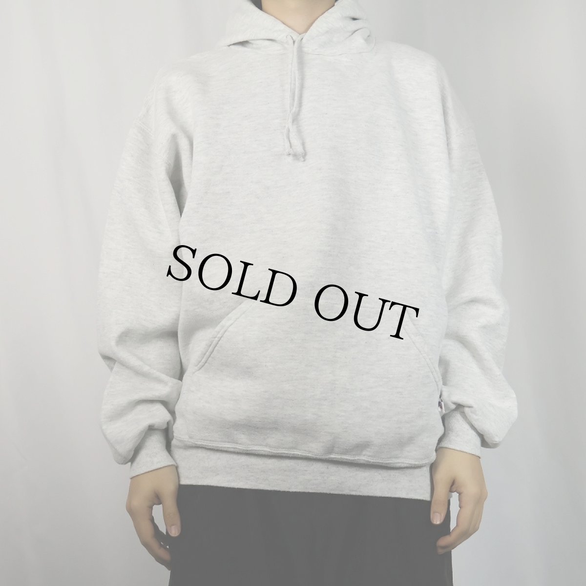 画像2: 90's RUSSELL ATHLETIC USA製 無地スウェットフーディー XL (2)