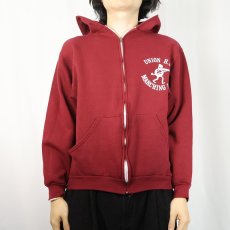 画像2: 70〜80's RUSSELL ATHLETIC 金タグ USA製 "UNION H.S. MARCHING BAND" プリントジップパーカー S (2)