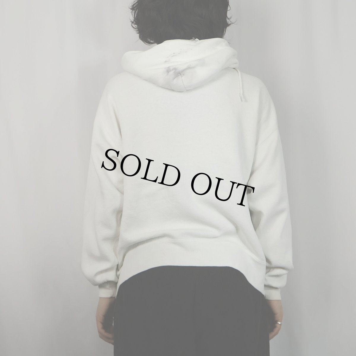 画像3: 90's JERZEES USA製 無地スウェットジップパーカー L (3)