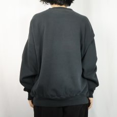 画像3: 90's RUSSELL ATHLETIC USA製 前V 無地スウェット BLACK XXXL (3)