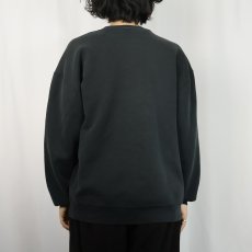 画像3: 90's RUSSELL ATHLETIC 前V 無地スウェット BLACK (3)