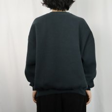 画像3: 90's RUSSELL ATHLETIC USA製 前V 無地スウェット BLACK XXL (3)