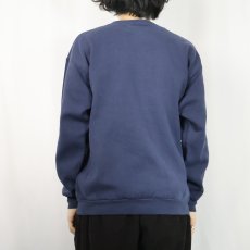 画像3: 90's Lee USA製 "YOU SO CRAZY!" プリントスウェット NAVY L (3)