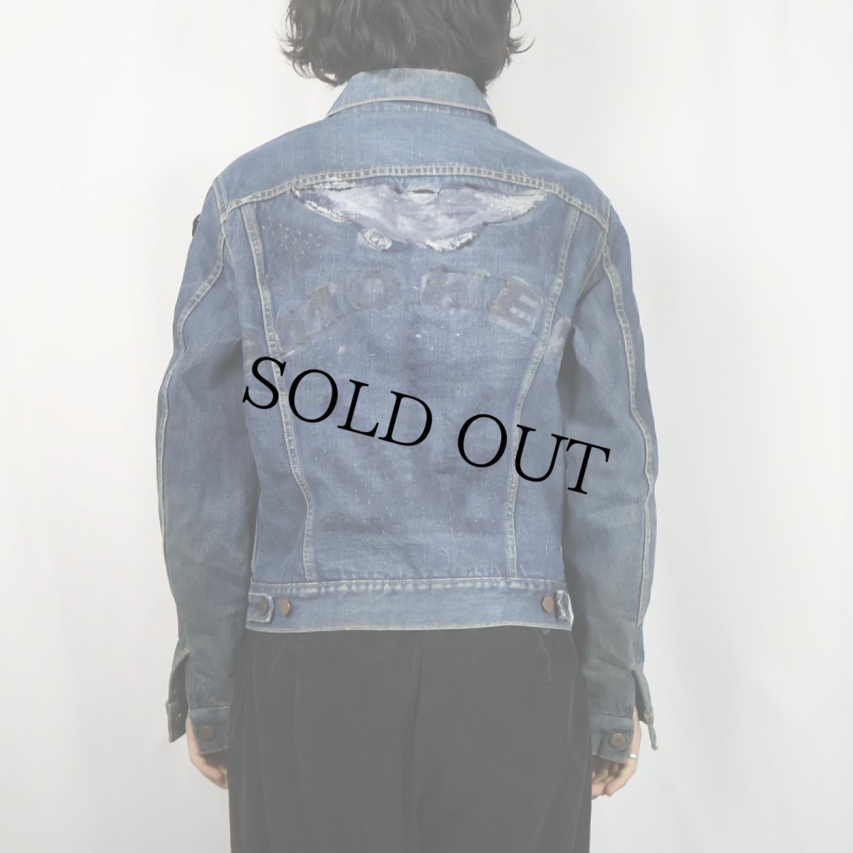 画像3: 60's LEVI'S 559 ブランケットライナー コンチョボタンカスタム デニムジャケット SIZE40 (3)