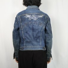 画像3: 60's LEVI'S 559 ブランケットライナー コンチョボタンカスタム デニムジャケット SIZE40 (3)