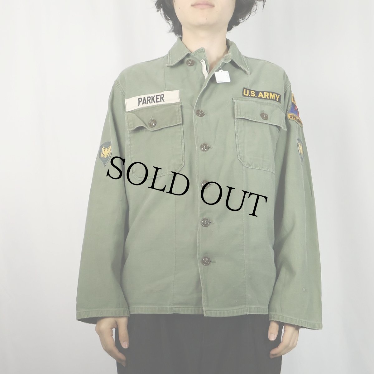 画像2: 50's U.S.ARMY ユーティリティシャツ 1st (2)