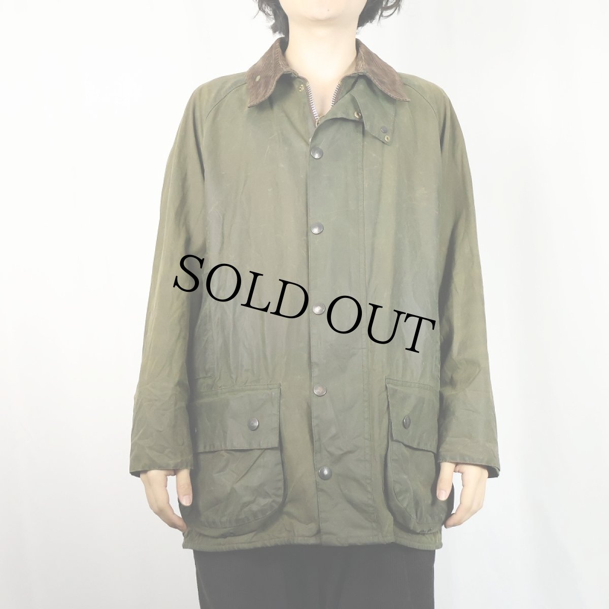 画像2: 80's Barbour ENGLAND製 "BEAUFORT" オイルドジャケット 2ワラント (2)