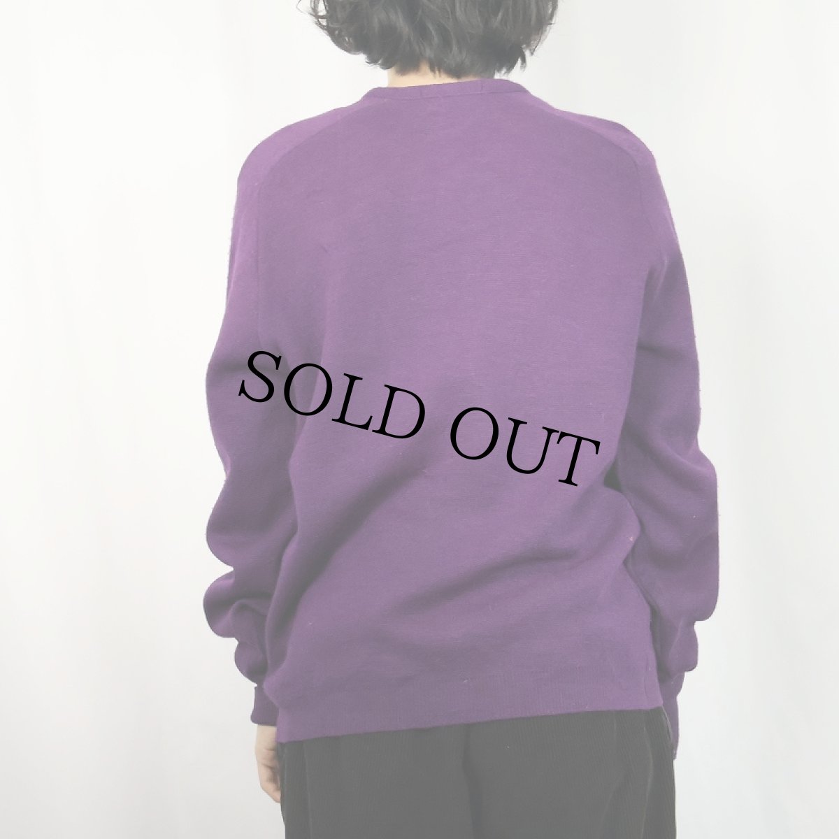 画像3: 60〜70's WARRENKNIT ウールニットカーディガン L (3)