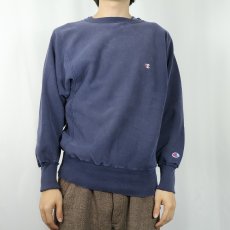 画像2: 90's Champion REVERSE WEAVE USA製 目付き スウェット NAVY M (2)