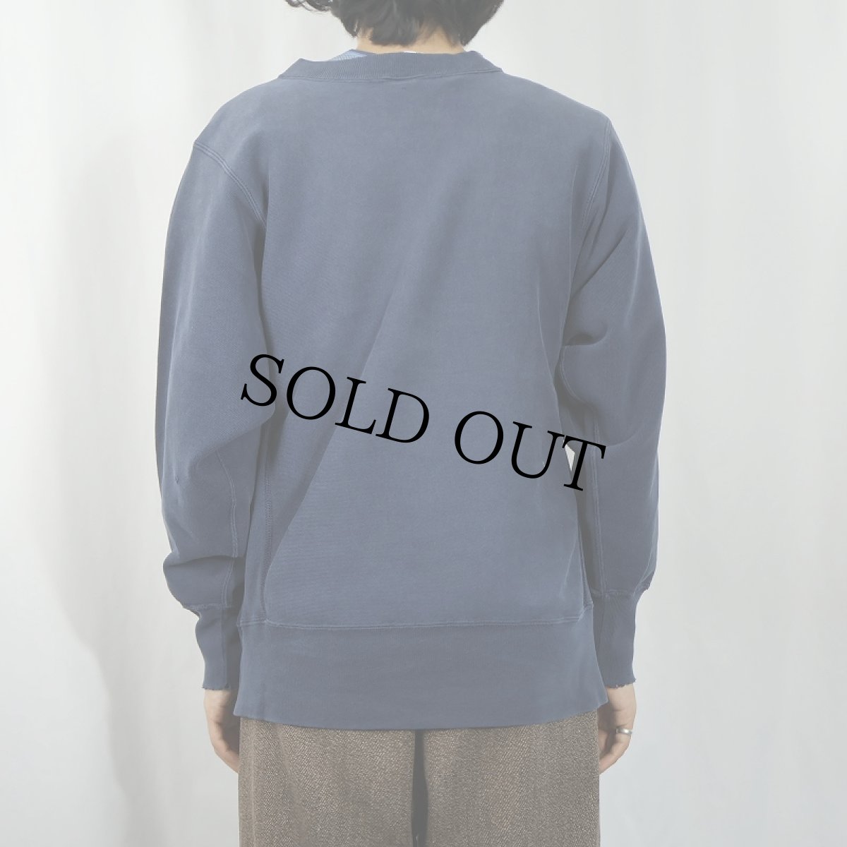 画像3: 90's Champion REVERSE WEAVE 目付き スウェット NAVY M (3)