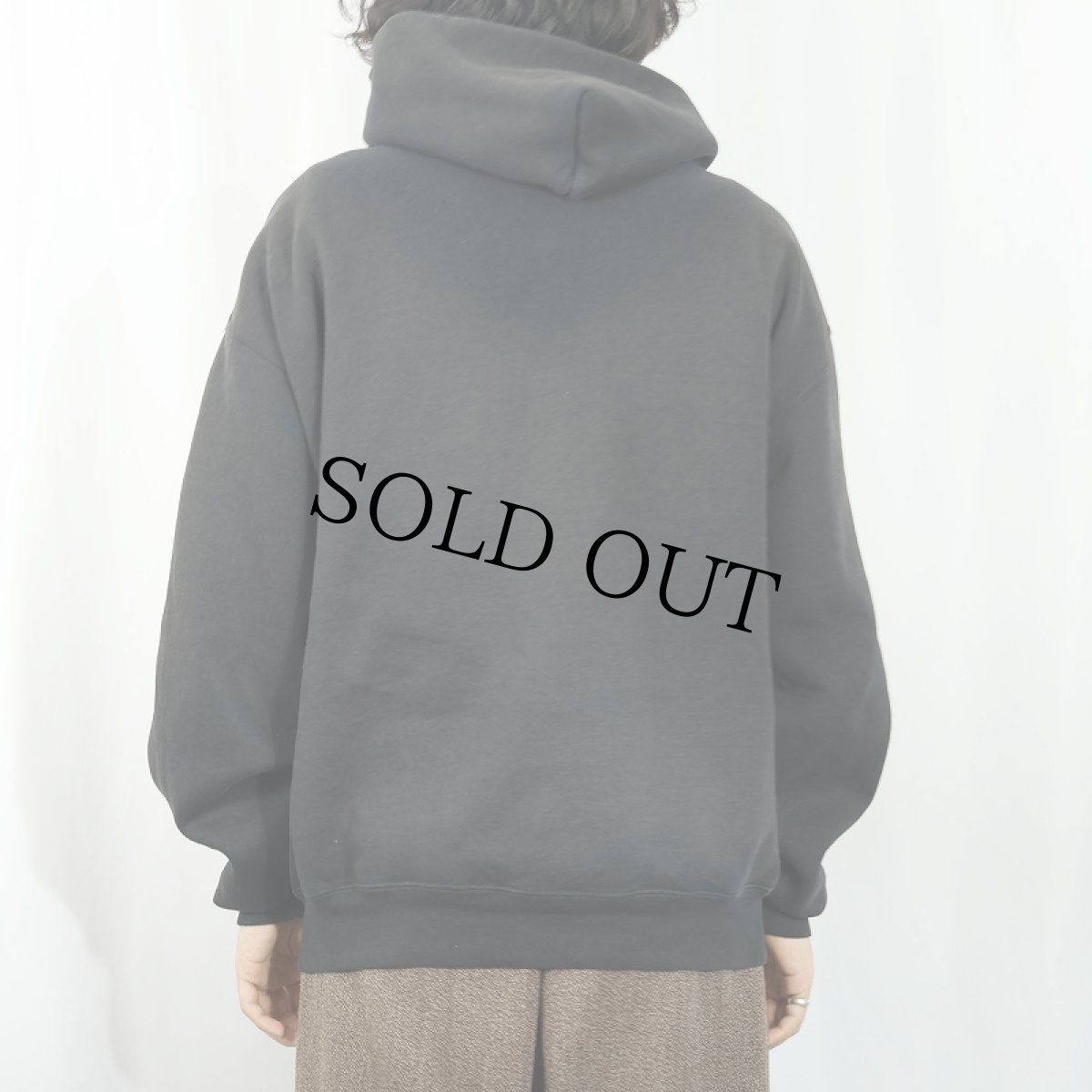 画像3: 90's RUSSELL ATHLETIC USA製 無地 スウェットジップパーカー BLACK L (3)