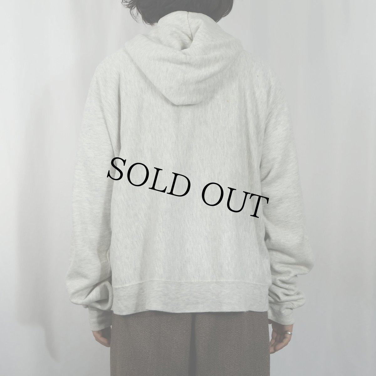 画像3: 80's〜 REVERSE WEAVE TYPE "ARMY" プリントスウェットジップパーカー (3)