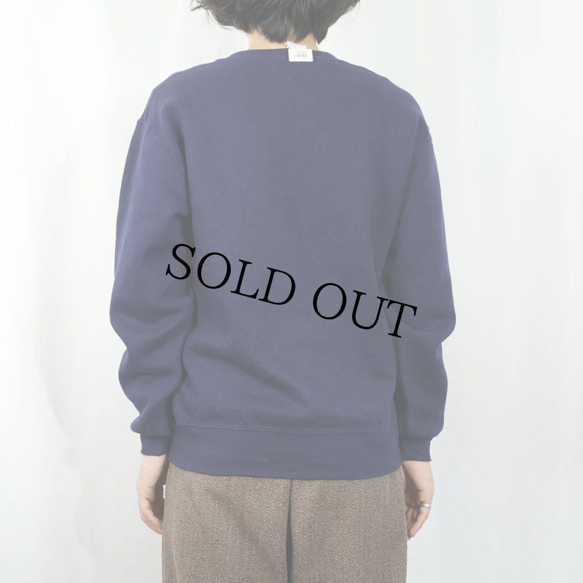 画像3: 90's RUSSELL ATHLETIC USA製 "CAPE MAY" 前V プリントスウェット NAVY M (3)