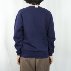 画像3: 90's RUSSELL ATHLETIC USA製 "CAPE MAY" 前V プリントスウェット NAVY M (3)