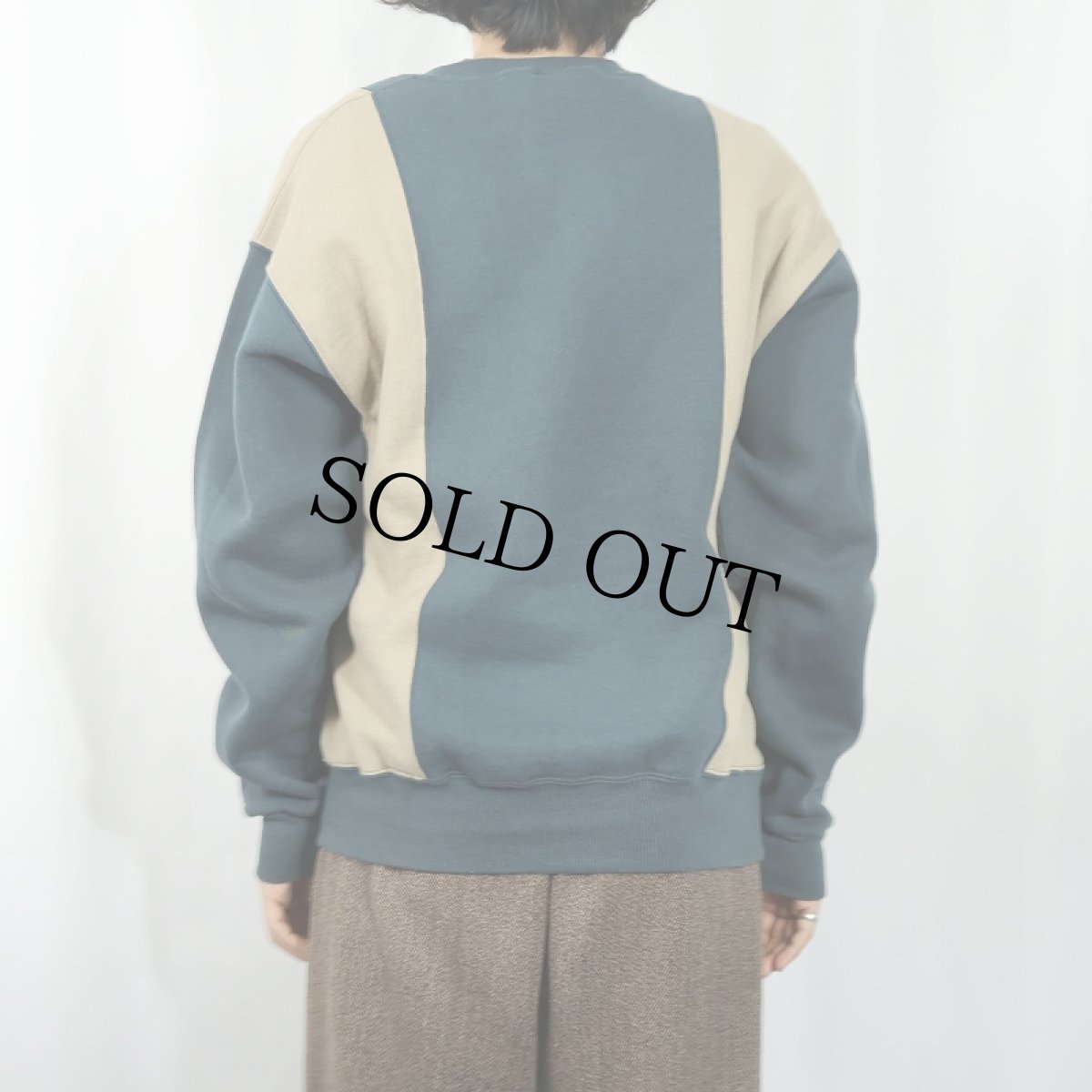 画像3: 90's RUSSELL ATHLETIC USA製 切り替えデザイン 前V スウェット M (3)