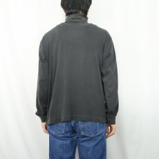 画像3: 90's GAP 無地 タートルネックロンT BLACK M (3)