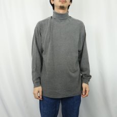 画像2: 90's GAP 無地 タートルネックロンT M (2)