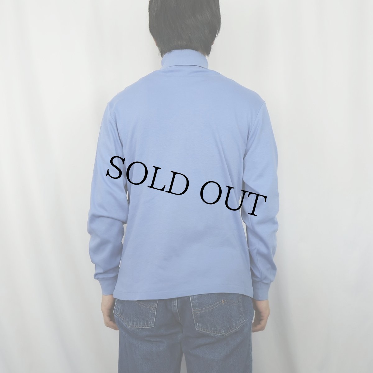 画像3: 80〜90's Eddie Bauer USA製 無地 タートルネックロンT M (3)