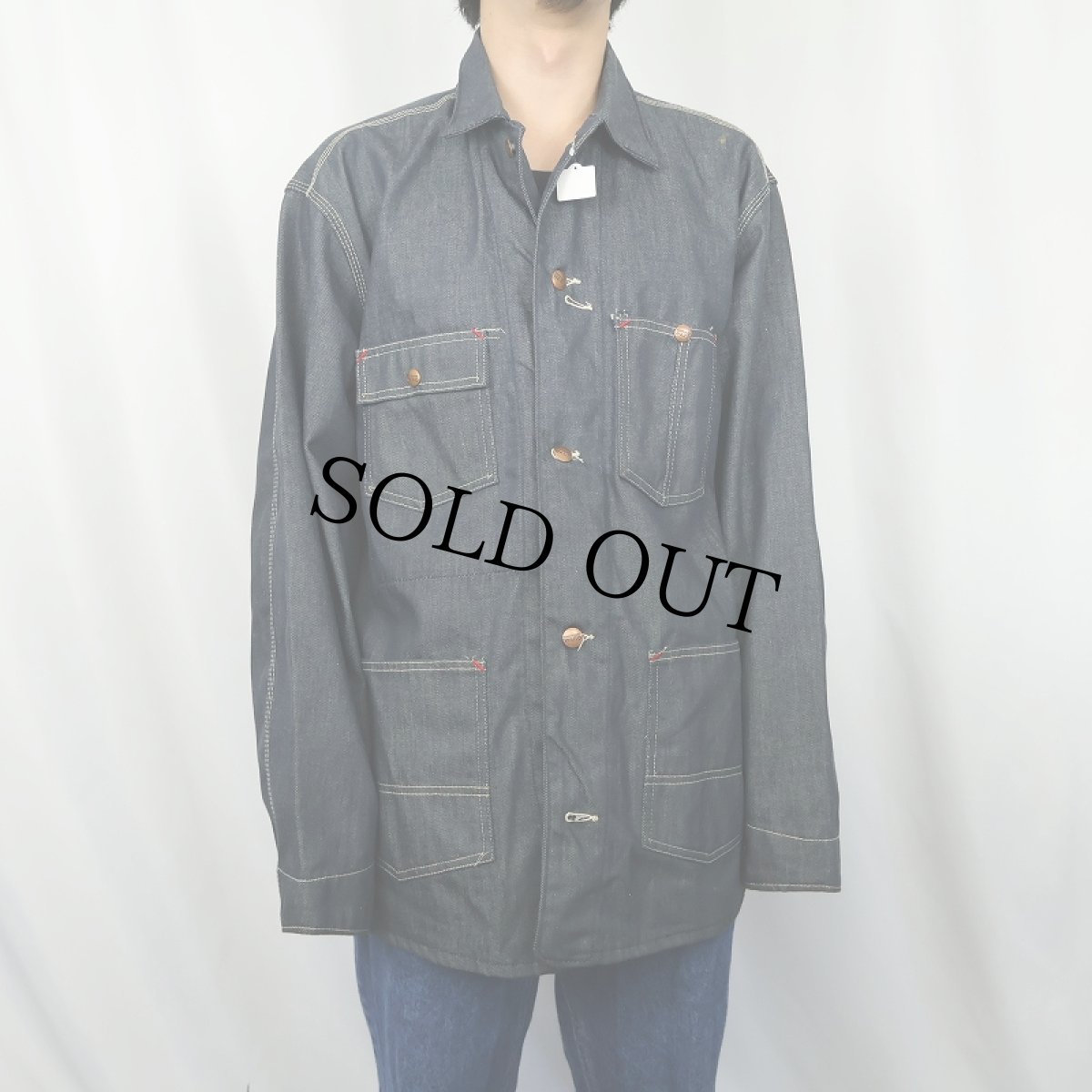 画像2: 60〜70's MONTGOMERY WARD デニムカバーオール SIZE44 (2)