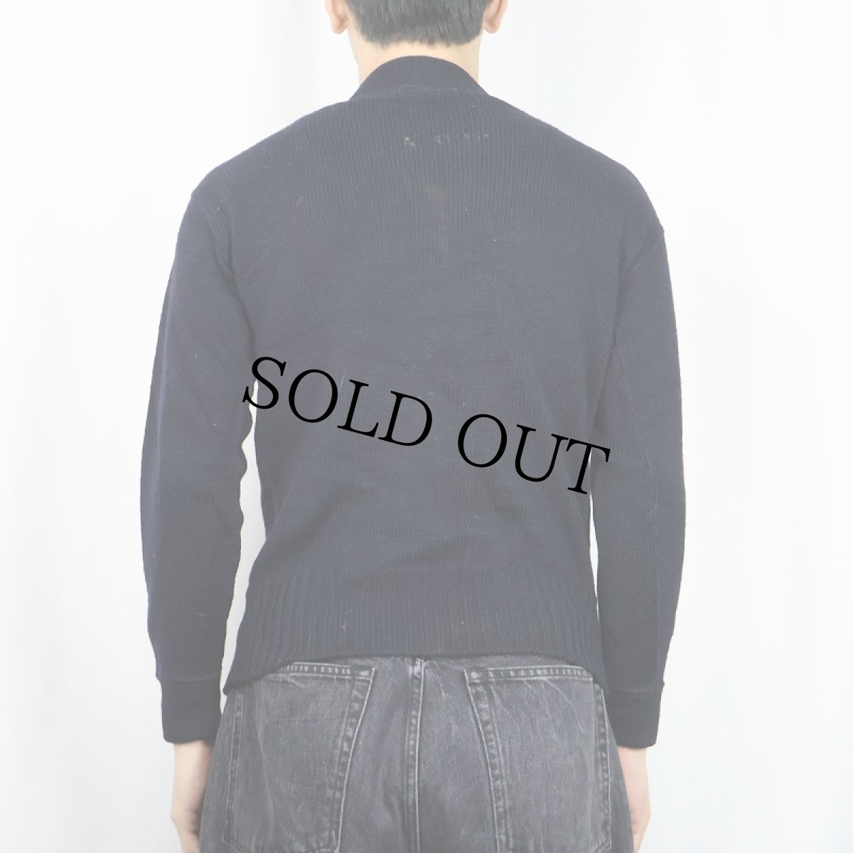 画像3: 40's U.S.NAVY GOBウールニットセーター NAVY  (3)