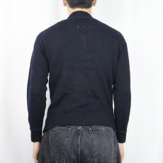 画像3: 40's U.S.NAVY GOBウールニットセーター NAVY  (3)
