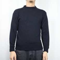 画像2: 40's U.S.NAVY GOBウールニットセーター NAVY  (2)