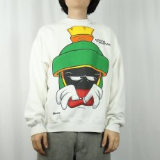 画像2: 90's Marvin the Martian キャラクタープリントスウェット XL (2)