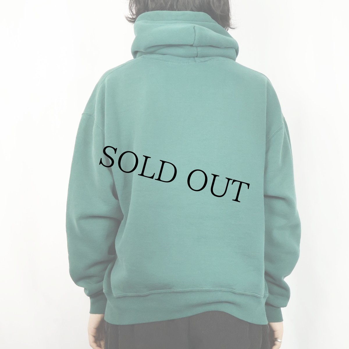 画像3: 90's RUSSELL ATHLETIC USA製 無地 ヘンリーネックスウェットフーディー L (3)