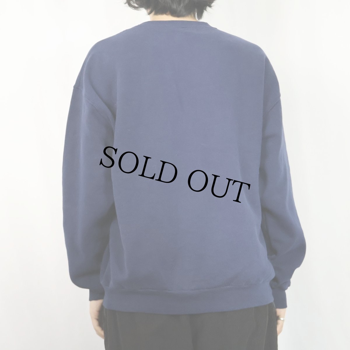 画像3: THE DOG "Pug" 犬プリントスウェット NAVY L (3)