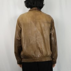 画像3: 70〜80's cacharel ITALY製 レザージャケット BROWN (3)
