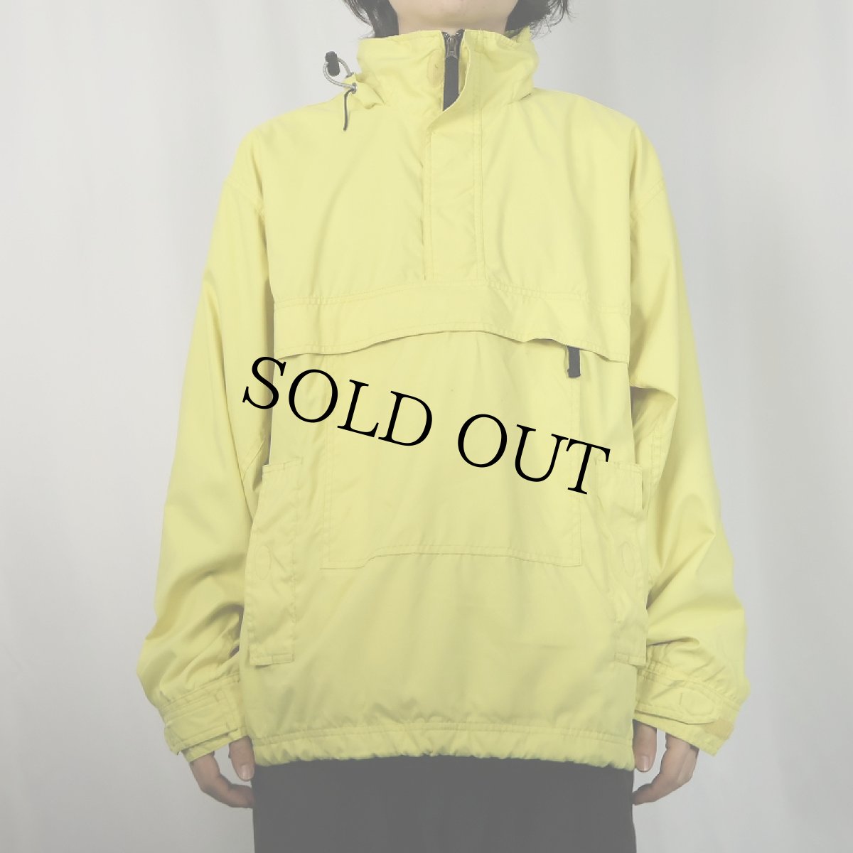 画像2: 90's GAP ポリエステルアノラックパーカー M (2)