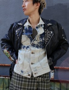 画像2: 80's gap PIONEER ブリーチ加工 デニムジャケット M (2)