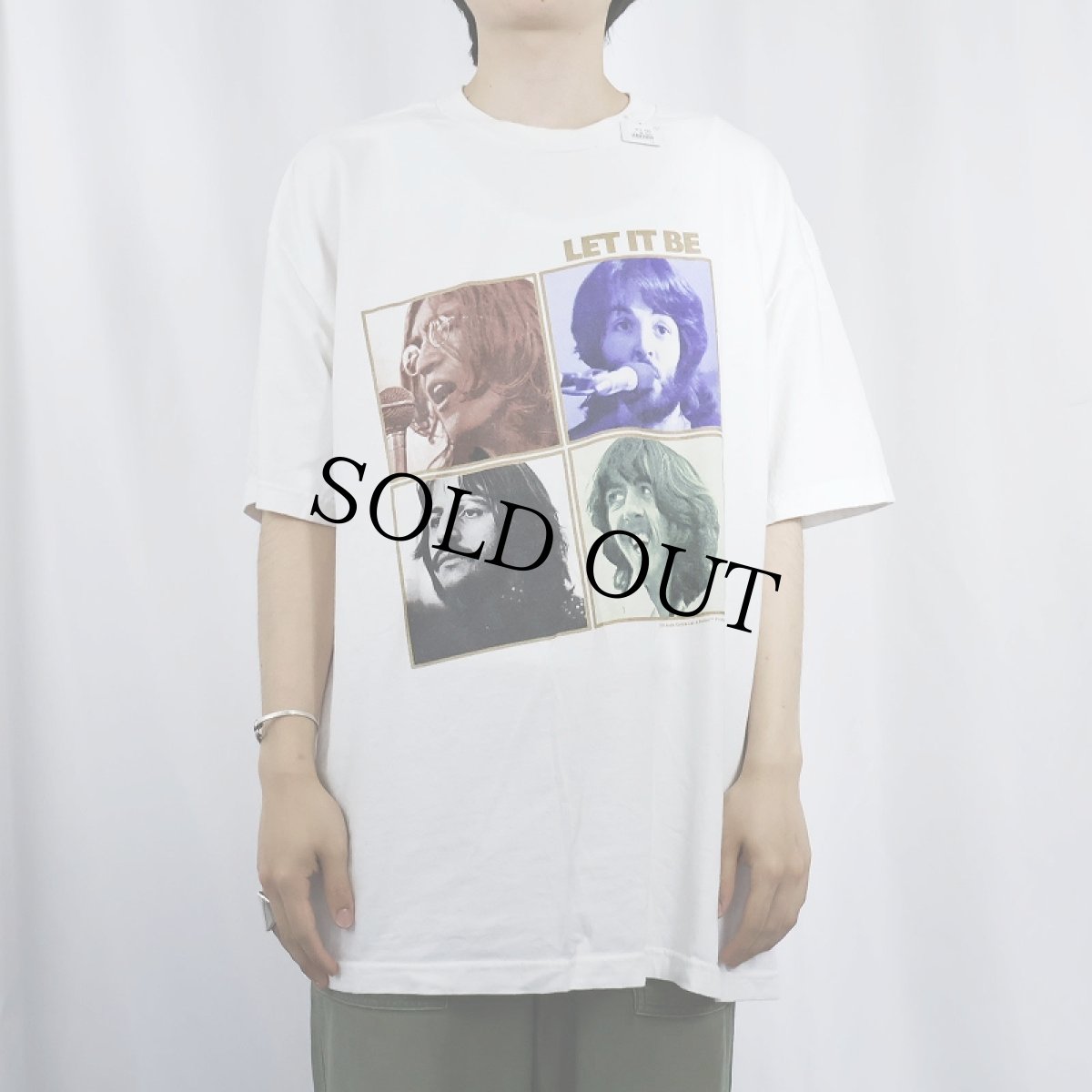 画像2: 2000's THE BEATLES "LET IT BE" ロックバンドTシャツ (2)