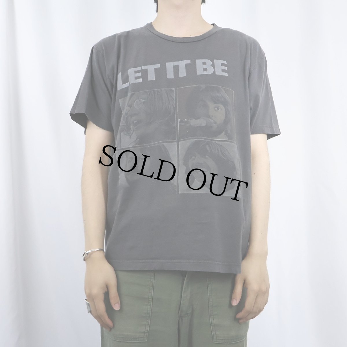 画像2: 2005 THE BEATLES USA製 "LET IT BE" ロックバンドTシャツ GRAY L (2)