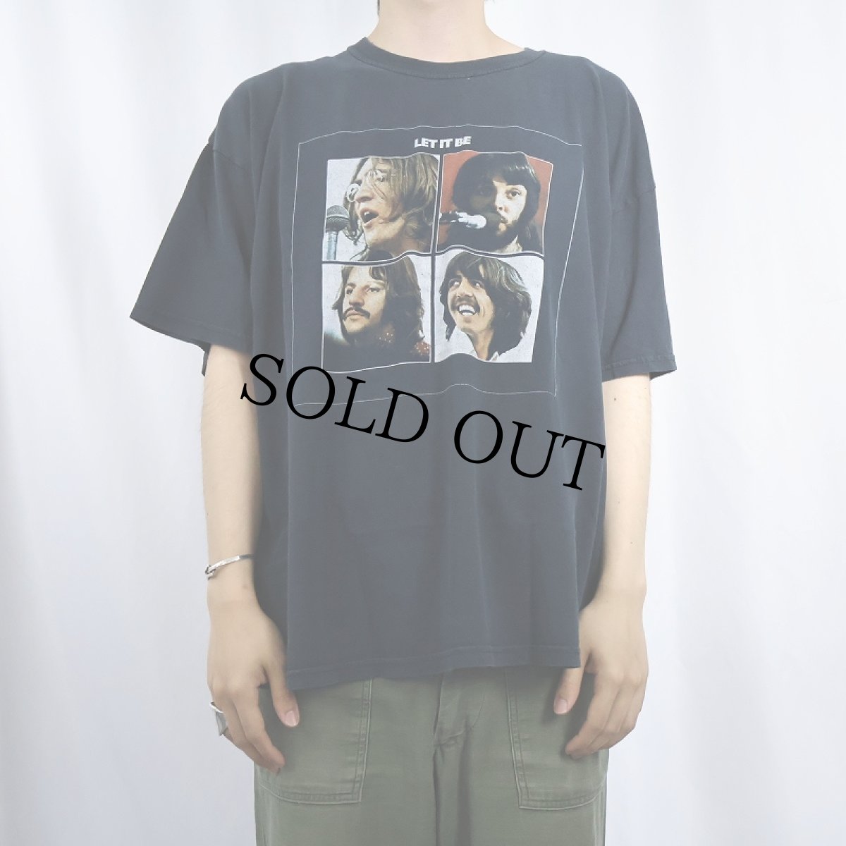 画像2: 2005 THE BEATLES USA製 "LET IT BE" ロックバンドTシャツ BLACK XL (2)