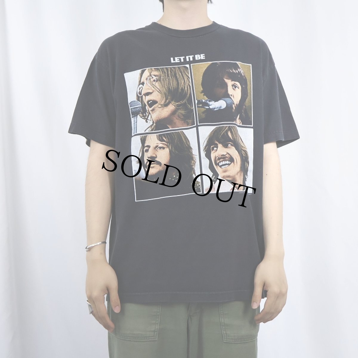 画像2: 2005 THE BEATLES USA製 "LET IT BE" ロックバンドTシャツ BLACK L (2)