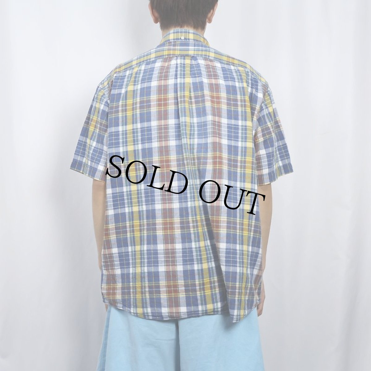 画像3: 90's〜 POLO Ralph Lauren "JAY PULLOVER" チェック柄 コットン ボタンダウンプルオーバーシャツ L (3)