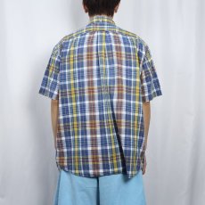 画像3: 90's〜 POLO Ralph Lauren "JAY PULLOVER" チェック柄 コットン ボタンダウンプルオーバーシャツ L (3)