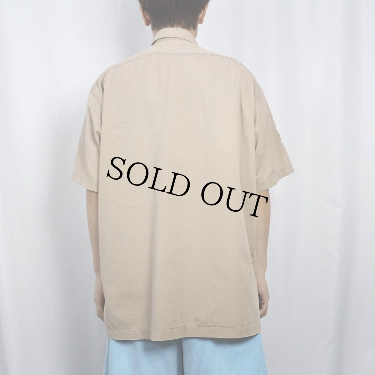 画像3: POLO Ralph Lauren ”HUTCHENSON” コットンフィッシングシャツ L (3)