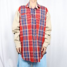 画像2: POLO Ralph Lauren "THICKET" チェック柄 チンスト付き コットンワークシャツ XL (2)