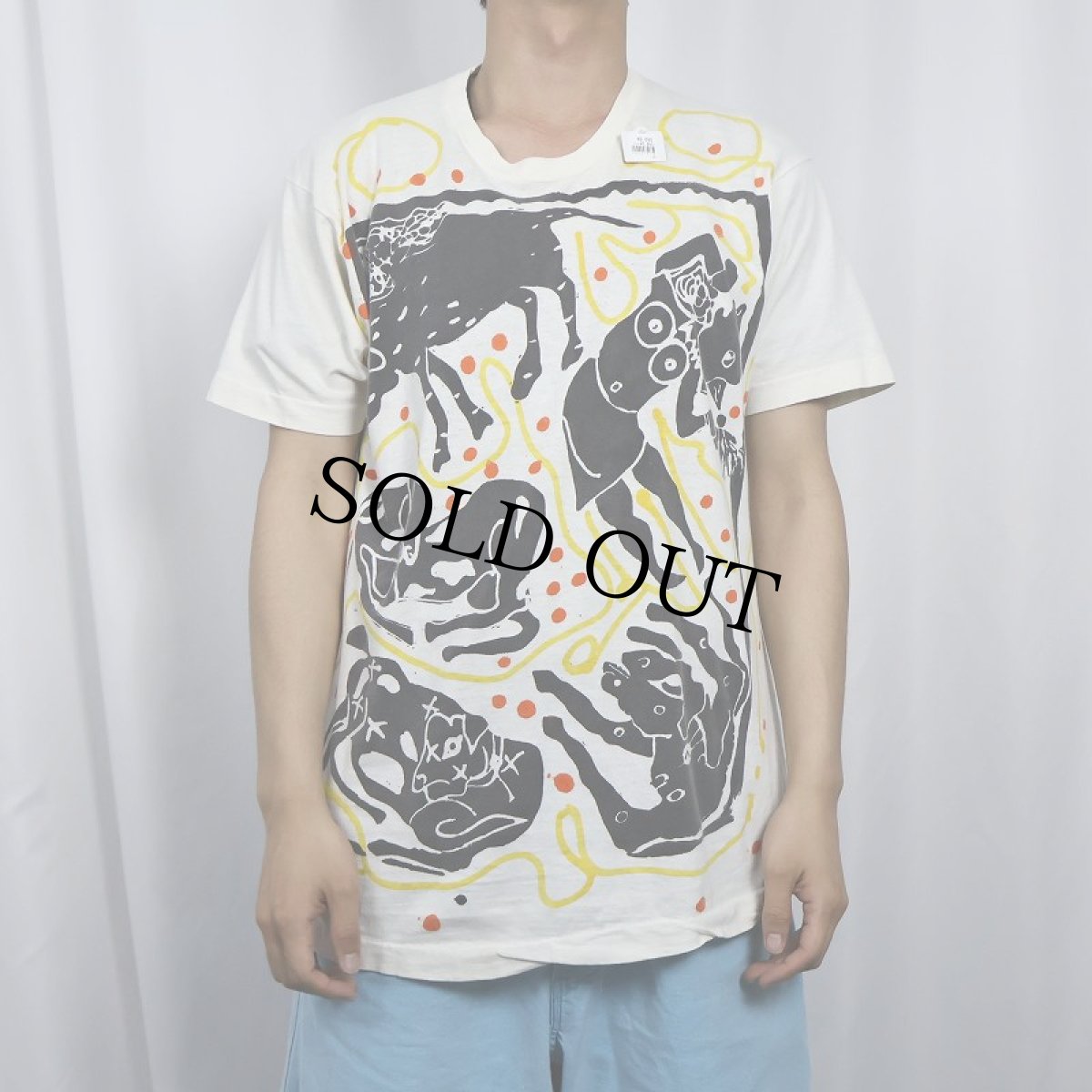 画像2: 70〜80's  アートプリントTシャツ XL (2)