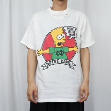 画像2: 90〜2000's THE SIMPSONS "NOTRE DAME" キャラクタープリントTシャツ XL (2)