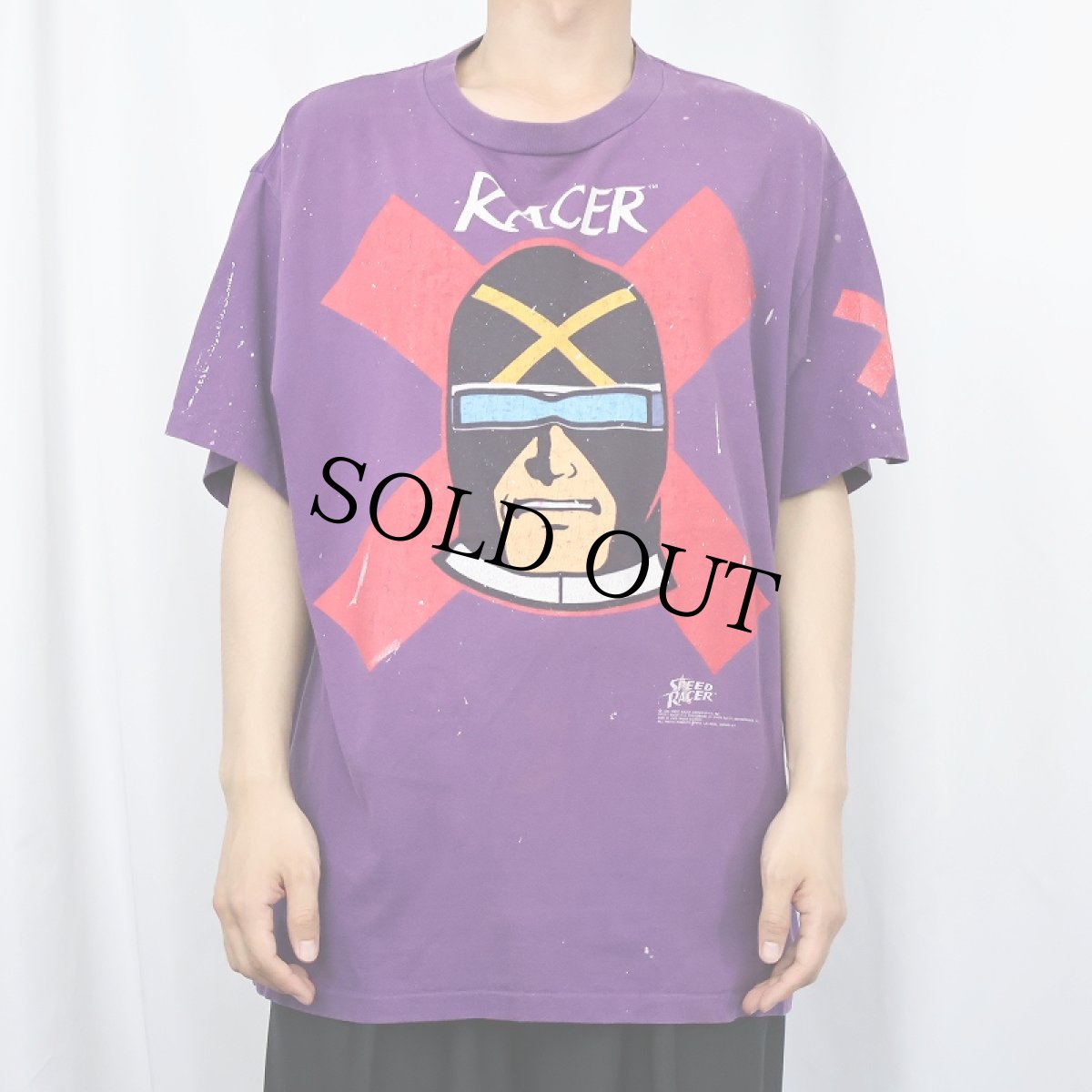 画像2: 90's SPEED RACER USA製 アニメプリントTシャツ XL (2)